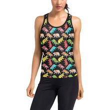 Load image into Gallery viewer, Bear Powwow Women&#39;s Racerback Tank Top (Model T60) Racerback Tank Top (T60) e-joyer 
