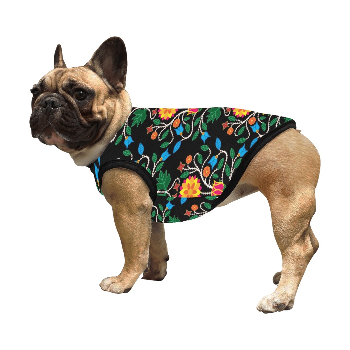 Floral Beadwork Four Clans Pet Tank Top