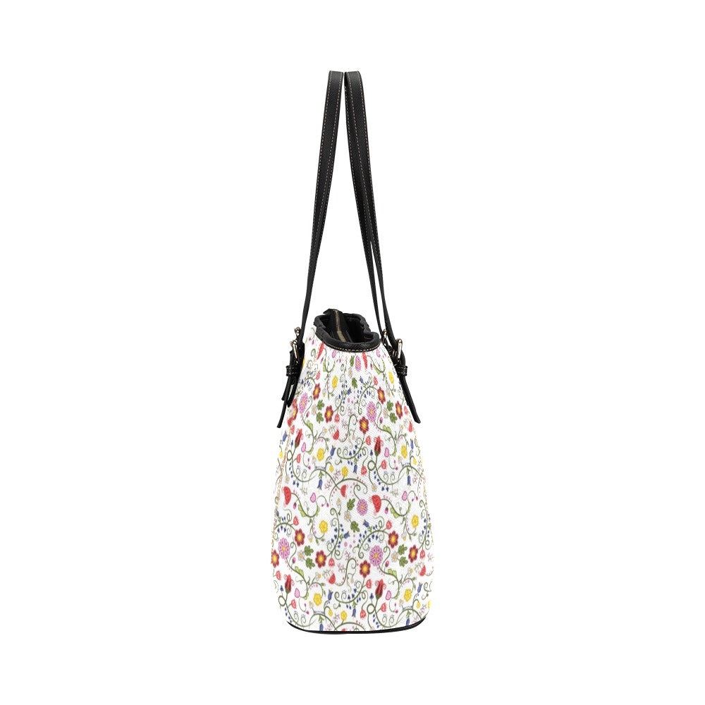 Nipin Blossom Leather Tote Bag