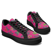 Load image into Gallery viewer, Berry Flowers Aapisi Low Top Canvas Shoes Black Sole aapisi Herman 
