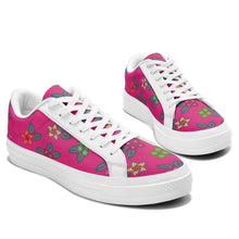 Load image into Gallery viewer, Berry Flowers Aapisi Low Top Canvas Shoes White Sole aapisi Herman 
