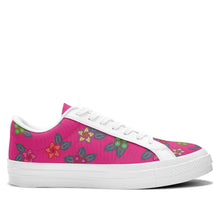 Load image into Gallery viewer, Berry Flowers Aapisi Low Top Canvas Shoes White Sole aapisi Herman 
