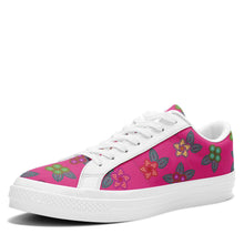 Load image into Gallery viewer, Berry Flowers Aapisi Low Top Canvas Shoes White Sole aapisi Herman 
