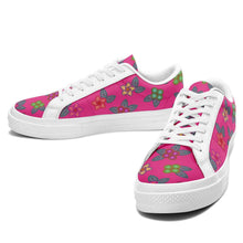 Load image into Gallery viewer, Berry Flowers Aapisi Low Top Canvas Shoes White Sole aapisi Herman 
