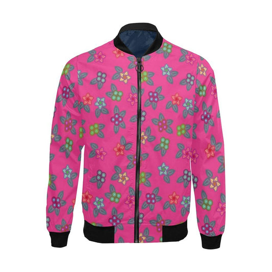 Berry Flowers All Over Print Bomber Jacket for Men (Model H19) All Over Print Bomber Jacket for Men (H19) e-joyer 