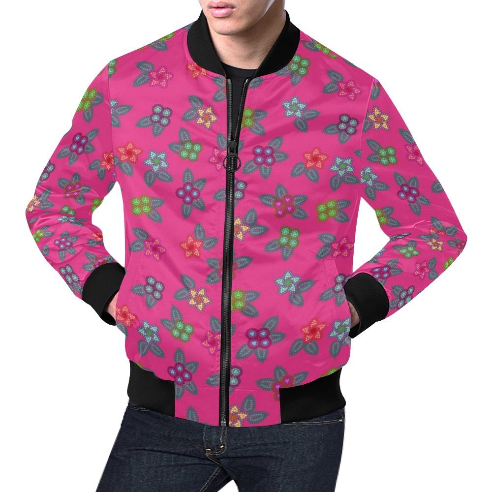Berry Flowers All Over Print Bomber Jacket for Men (Model H19) All Over Print Bomber Jacket for Men (H19) e-joyer 
