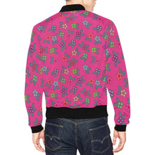 Load image into Gallery viewer, Berry Flowers All Over Print Bomber Jacket for Men (Model H19) All Over Print Bomber Jacket for Men (H19) e-joyer 
