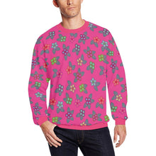 Load image into Gallery viewer, Berry Flowers All Over Print Crewneck Sweatshirt for Men (Model H18) shirt e-joyer 
