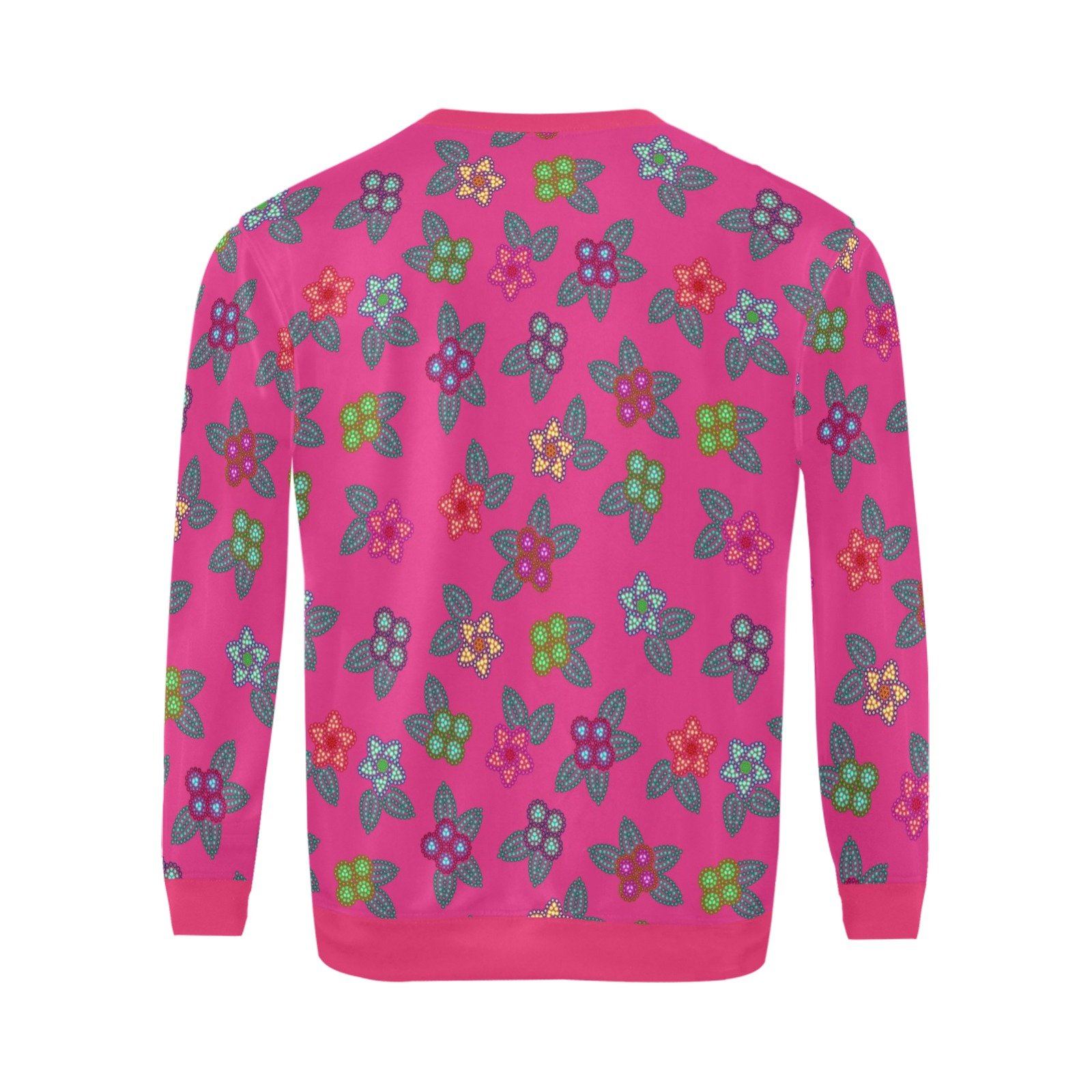 Berry Flowers All Over Print Crewneck Sweatshirt for Men (Model H18) shirt e-joyer 