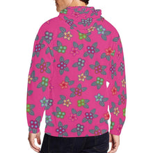 Load image into Gallery viewer, Berry Flowers All Over Print Full Zip Hoodie for Men (Model H14) All Over Print Full Zip Hoodie for Men (H14) e-joyer 
