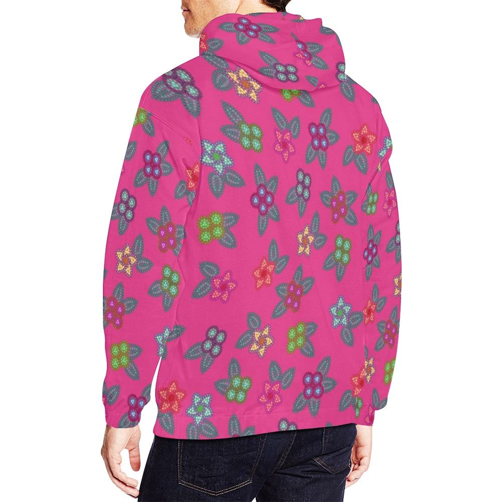 Berry Flowers All Over Print Hoodie for Men (USA Size) (Model H13) All Over Print Hoodie for Men (H13) e-joyer 