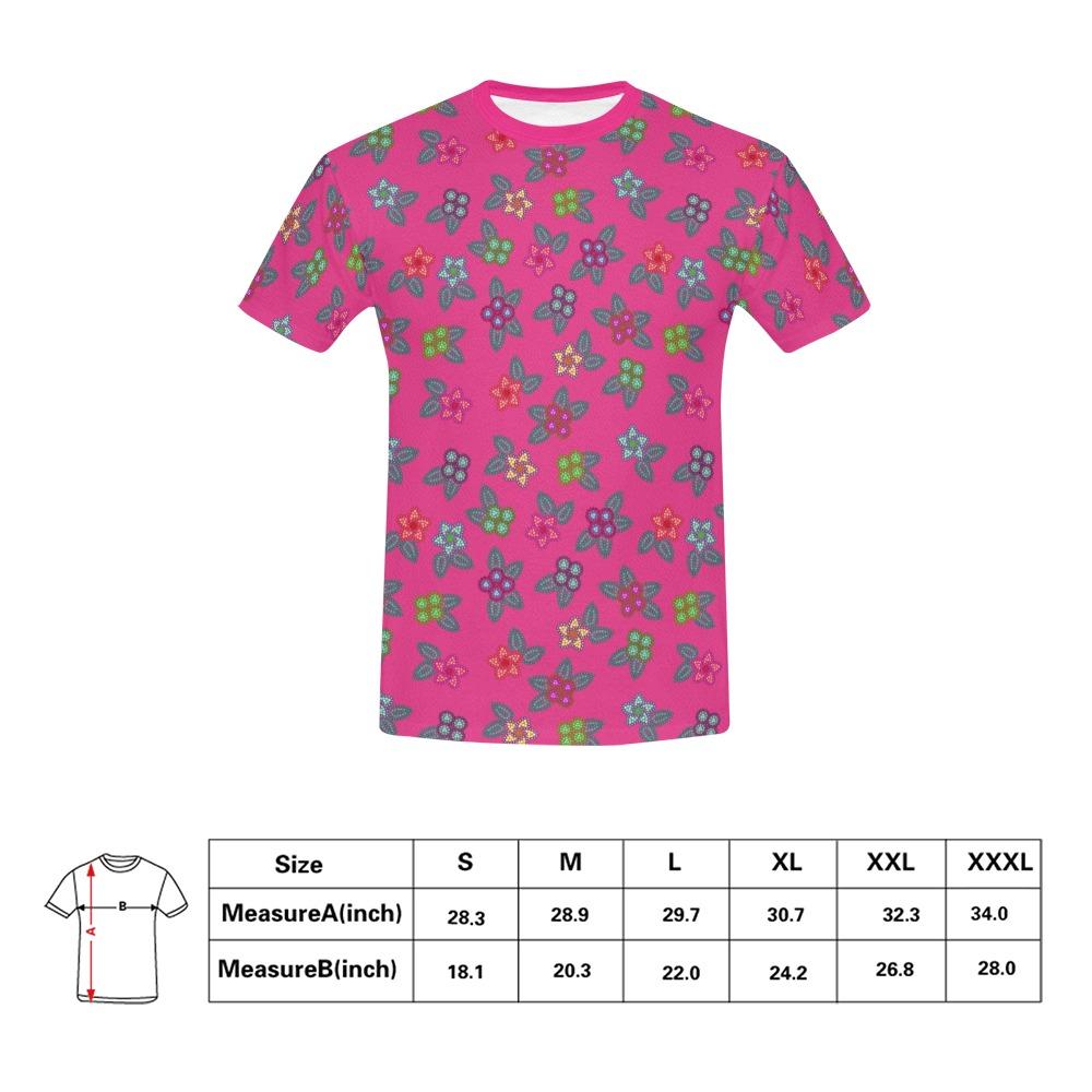 Berry Flowers All Over Print T-Shirt for Men (USA Size) (Model T40) All Over Print T-Shirt for Men (T40) e-joyer 
