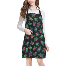 Load image into Gallery viewer, Berry Flowers Black All Over Print Apron All Over Print Apron e-joyer 
