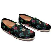 Load image into Gallery viewer, Berry Flowers Black Casual Unisex Slip On Shoe Herman 
