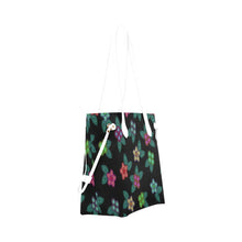 Load image into Gallery viewer, Berry Flowers Black Clover Canvas Tote Bag (Model 1661) Clover Canvas Tote Bag (1661) e-joyer 
