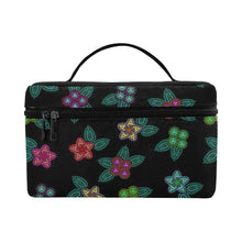 Load image into Gallery viewer, Berry Flowers Black Cosmetic Bag/Large (Model 1658) Cosmetic Bag e-joyer 
