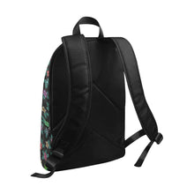 Load image into Gallery viewer, Berry Flowers Black Fabric Backpack for Adult (Model 1659) Casual Backpack for Adult (1659) e-joyer 
