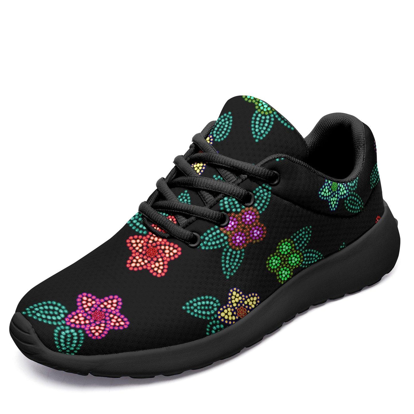 Berry Flowers Black Ikkaayi Sport Sneakers ikkaayi Herman 