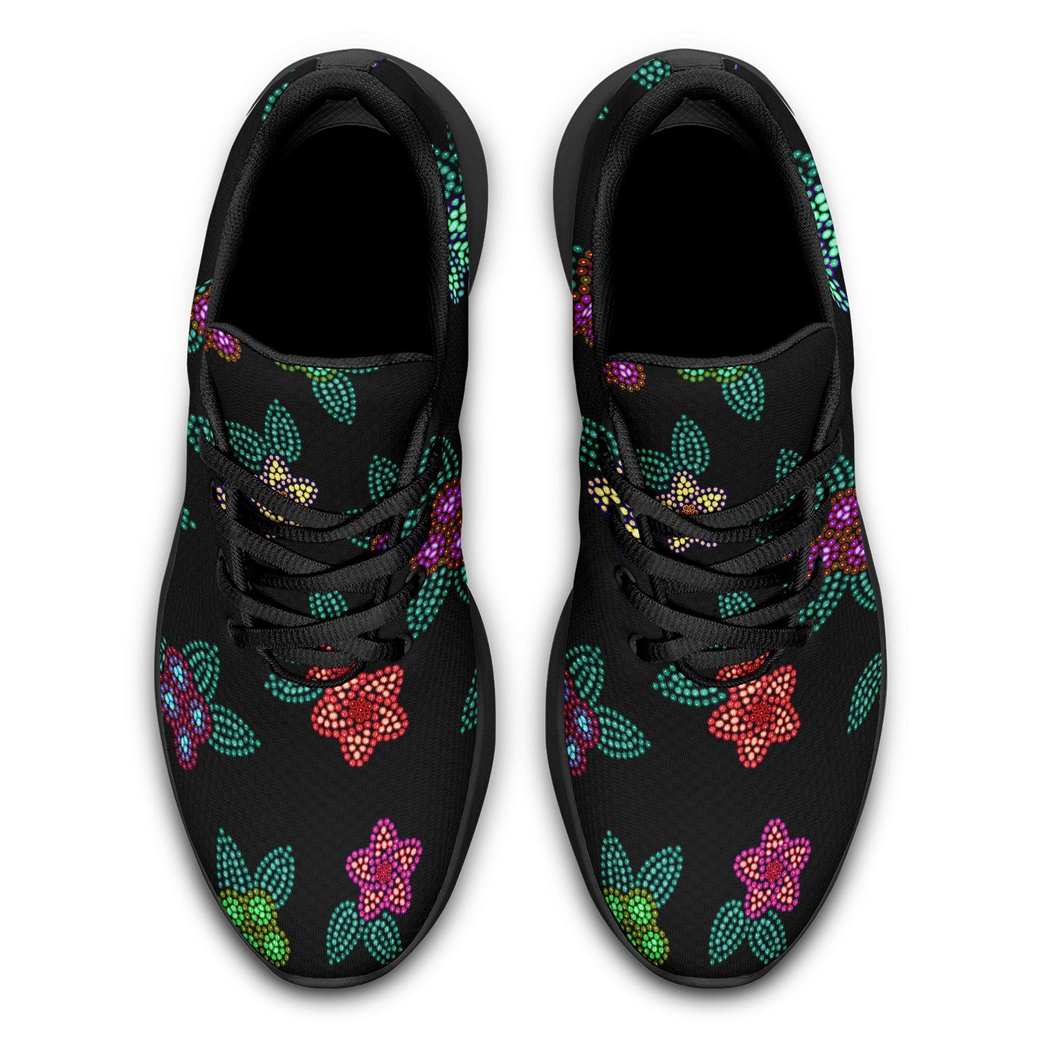 Berry Flowers Black Ikkaayi Sport Sneakers ikkaayi Herman 