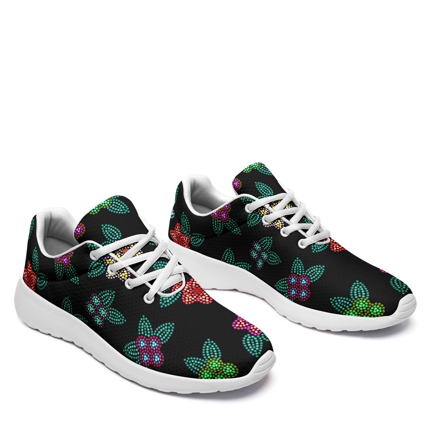 Berry Flowers Black Ikkaayi Sport Sneakers ikkaayi Herman 