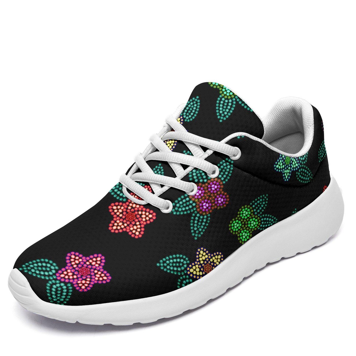 Berry Flowers Black Ikkaayi Sport Sneakers ikkaayi Herman 