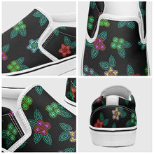 Load image into Gallery viewer, Berry Flowers Black Otoyimm Canvas Slip On Shoes otoyimm Herman 
