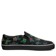 Load image into Gallery viewer, Berry Flowers Black Otoyimm Canvas Slip On Shoes otoyimm Herman 
