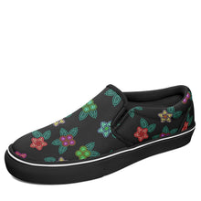 Load image into Gallery viewer, Berry Flowers Black Otoyimm Canvas Slip On Shoes otoyimm Herman 
