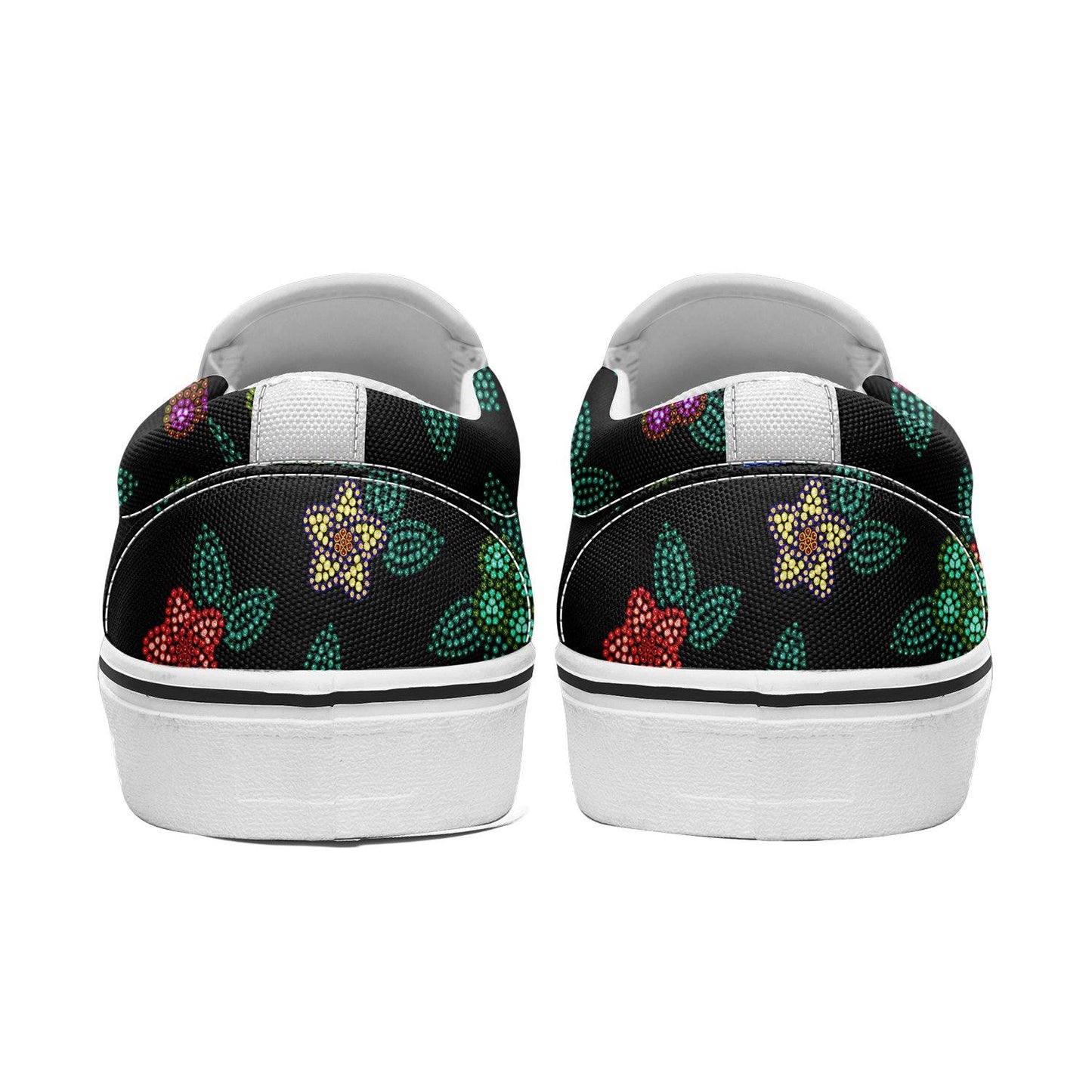 Berry Flowers Black Otoyimm Canvas Slip On Shoes otoyimm Herman 