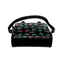 Load image into Gallery viewer, Berry Flowers Black Shoulder Handbag (Model 1634) Shoulder Handbags (1634) e-joyer 
