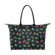 Load image into Gallery viewer, Berry Flowers Black Single-Shoulder Lady Handbag (Model 1714) bag e-joyer 
