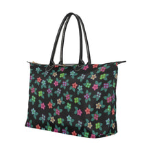 Load image into Gallery viewer, Berry Flowers Black Single-Shoulder Lady Handbag (Model 1714) bag e-joyer 
