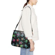 Load image into Gallery viewer, Berry Flowers Black Small Shoulder Bag (Model 1710) Small Shoulder Bag (1710) e-joyer 
