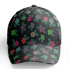 Load image into Gallery viewer, Berry Flowers Black Snapback Hat hat Herman 

