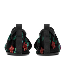 Load image into Gallery viewer, Berry Flowers Black Sockamoccs Kid&#39;s Slip On Shoes Herman 
