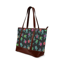 Load image into Gallery viewer, Berry Flowers Black Tote Handbag (Model 1642) handbag e-joyer 
