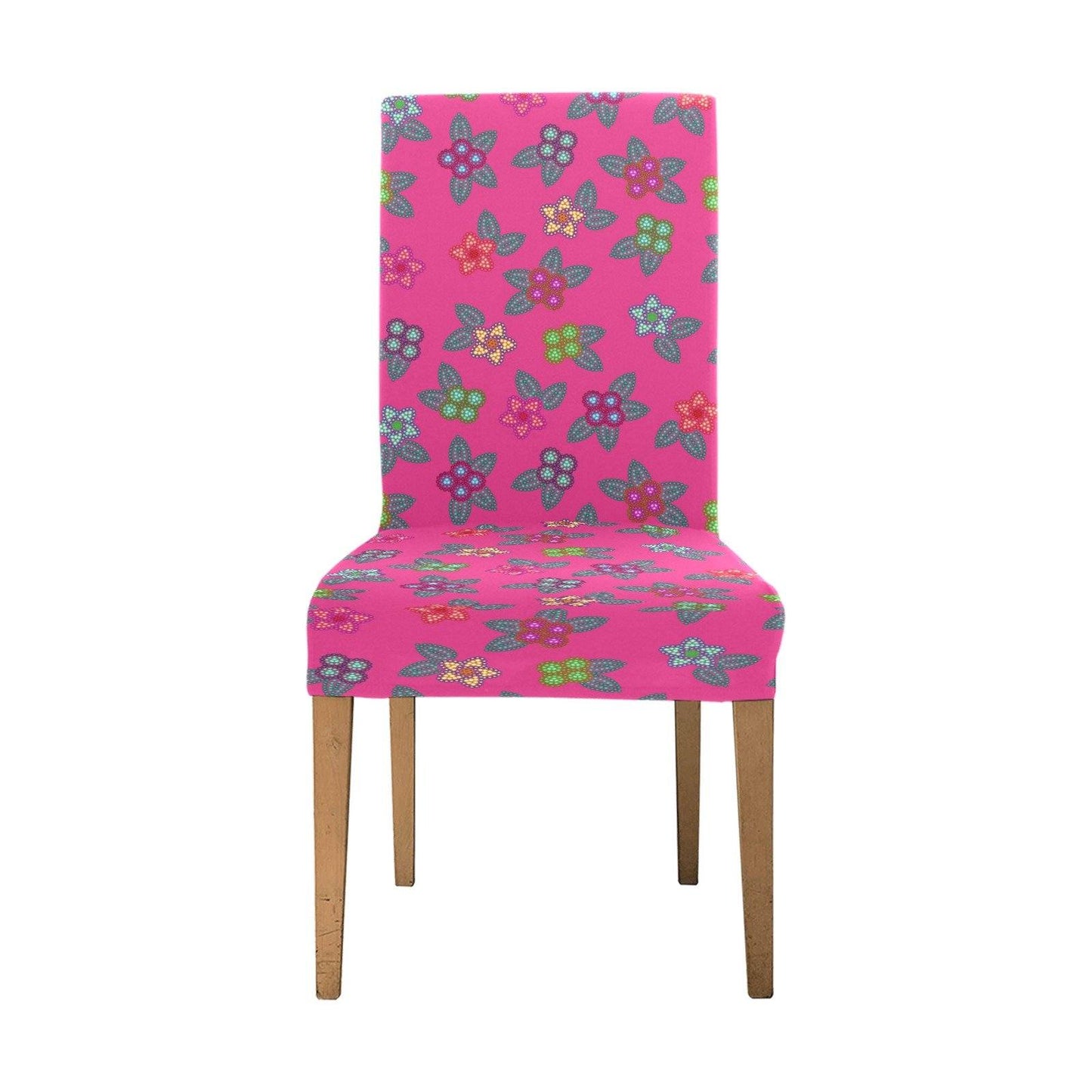 Berry Flowers Chair Cover (Pack of 4) Chair Cover (Pack of 4) e-joyer 
