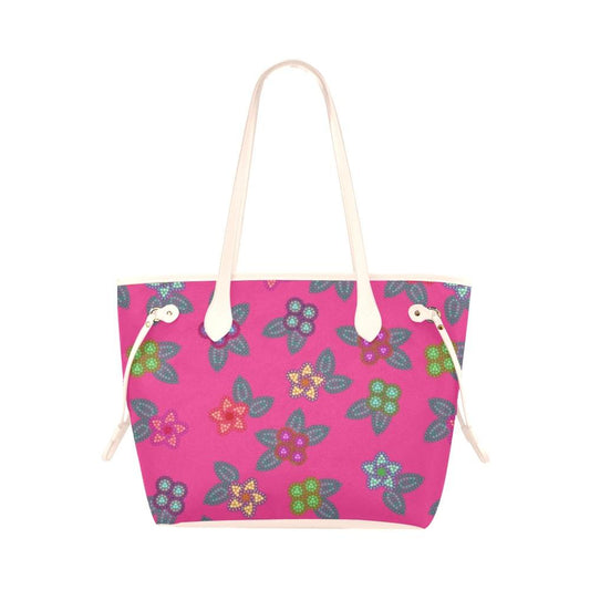 Berry Flowers Clover Canvas Tote Bag (Model 1661) Clover Canvas Tote Bag (1661) e-joyer 