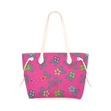 Load image into Gallery viewer, Berry Flowers Clover Canvas Tote Bag (Model 1661) Clover Canvas Tote Bag (1661) e-joyer 
