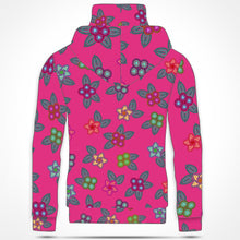 Load image into Gallery viewer, Berry Flowers Hoodie with Face Cover 49 Dzine 
