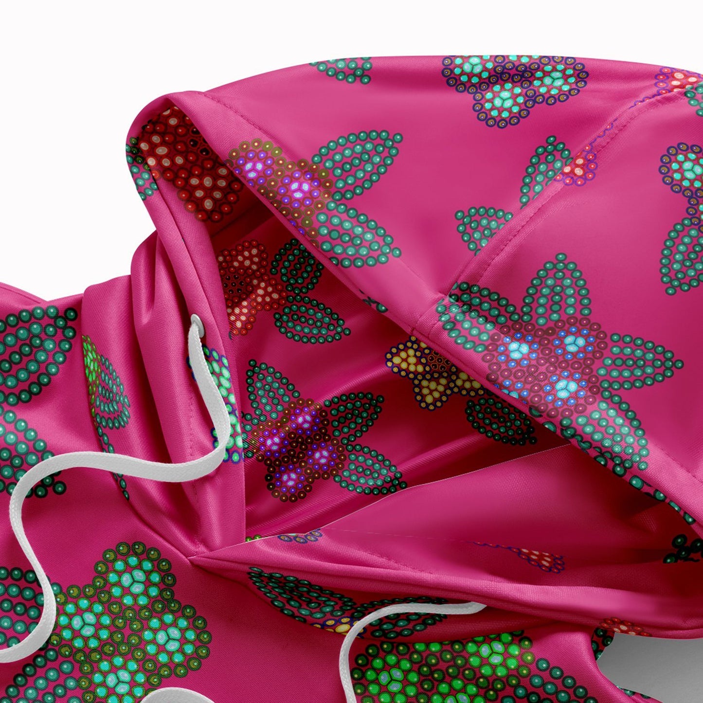 Berry Flowers Hoodie with Face Cover 49 Dzine 