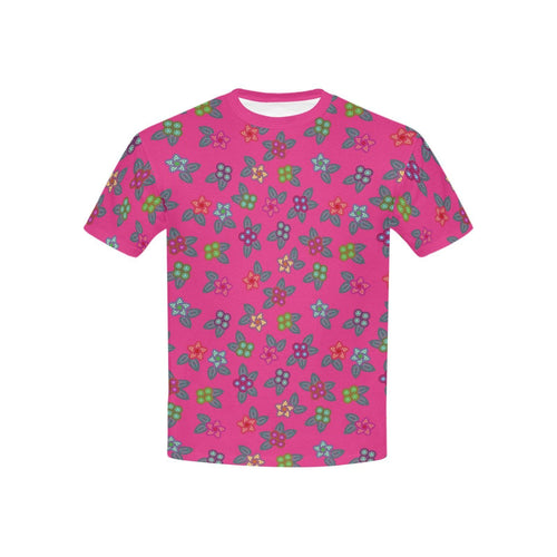 Berry Flowers Kids' All Over Print T-shirt (USA Size) (Model T40) All Over Print T-shirt for Kid (T40) e-joyer 