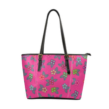 Load image into Gallery viewer, Berry Flowers Leather Tote Bag/Large (Model 1640) bag e-joyer 
