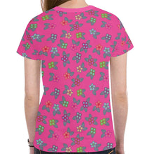 Load image into Gallery viewer, Berry Flowers New All Over Print T-shirt for Women (Model T45) tshirt e-joyer 
