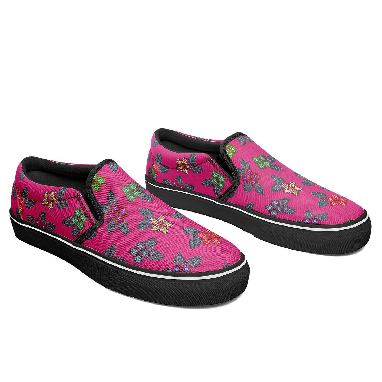 Berry Flowers Otoyimm Canvas Slip On Shoes otoyimm Herman 