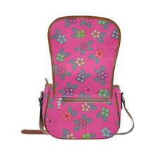 Load image into Gallery viewer, Berry Flowers Saddle Bag/Small (Model 1649) Full Customization bag e-joyer 
