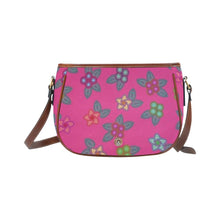 Load image into Gallery viewer, Berry Flowers Saddle Bag/Small (Model 1649) Full Customization bag e-joyer 
