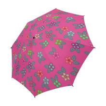 Load image into Gallery viewer, Berry Flowers Semi-Automatic Foldable Umbrella (Model U05) Semi-Automatic Foldable Umbrella e-joyer 
