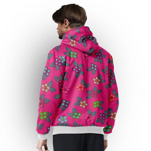 Load image into Gallery viewer, Berry Flowers Sherpa Hoodie hoodie Herman 
