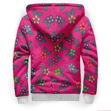 Load image into Gallery viewer, Berry Flowers Sherpa Hoodie hoodie Herman 
